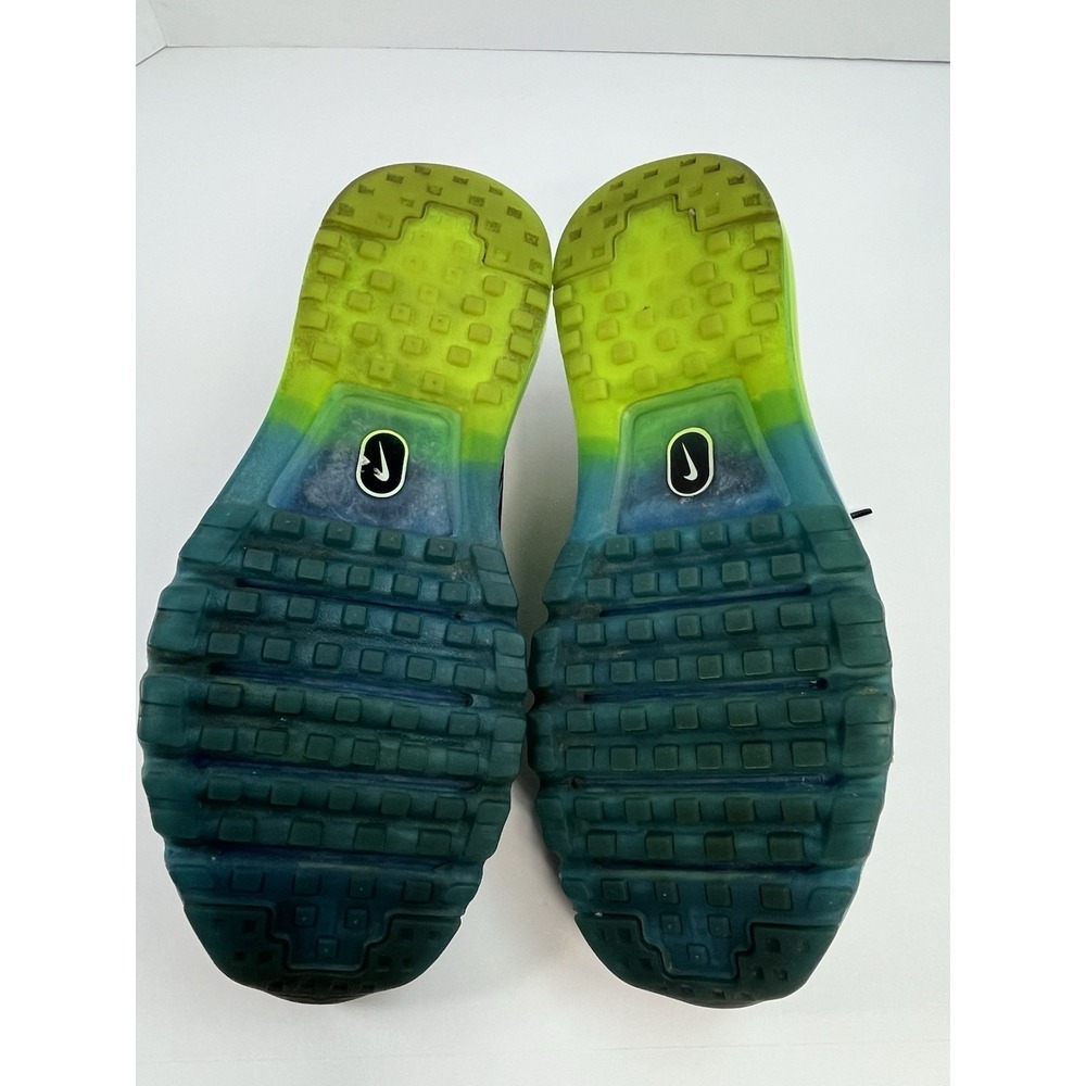 Nike Air Max 2014 Men's Size 10.5 Photo Blue Black Green Running Shoes Sneakers - Picture 8 of 8